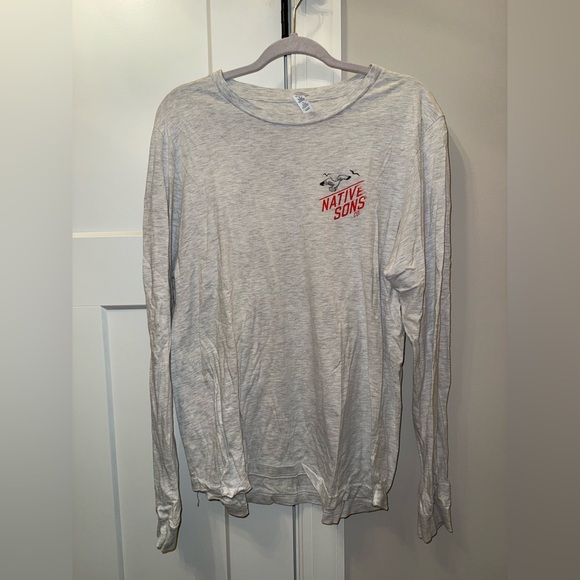 Bella Canvas Gray Long Sleeve Tee with Graphic - Picture 2 of 5
